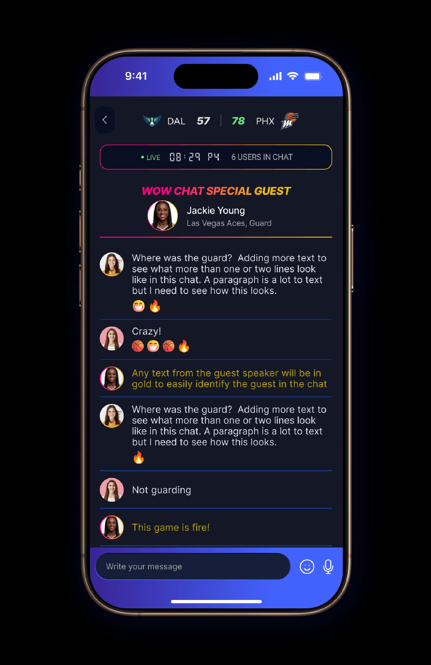 Front app preview